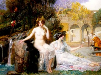 A fonte da juventude. Óleo sobre tela do pintor austríaco Eduard Veith